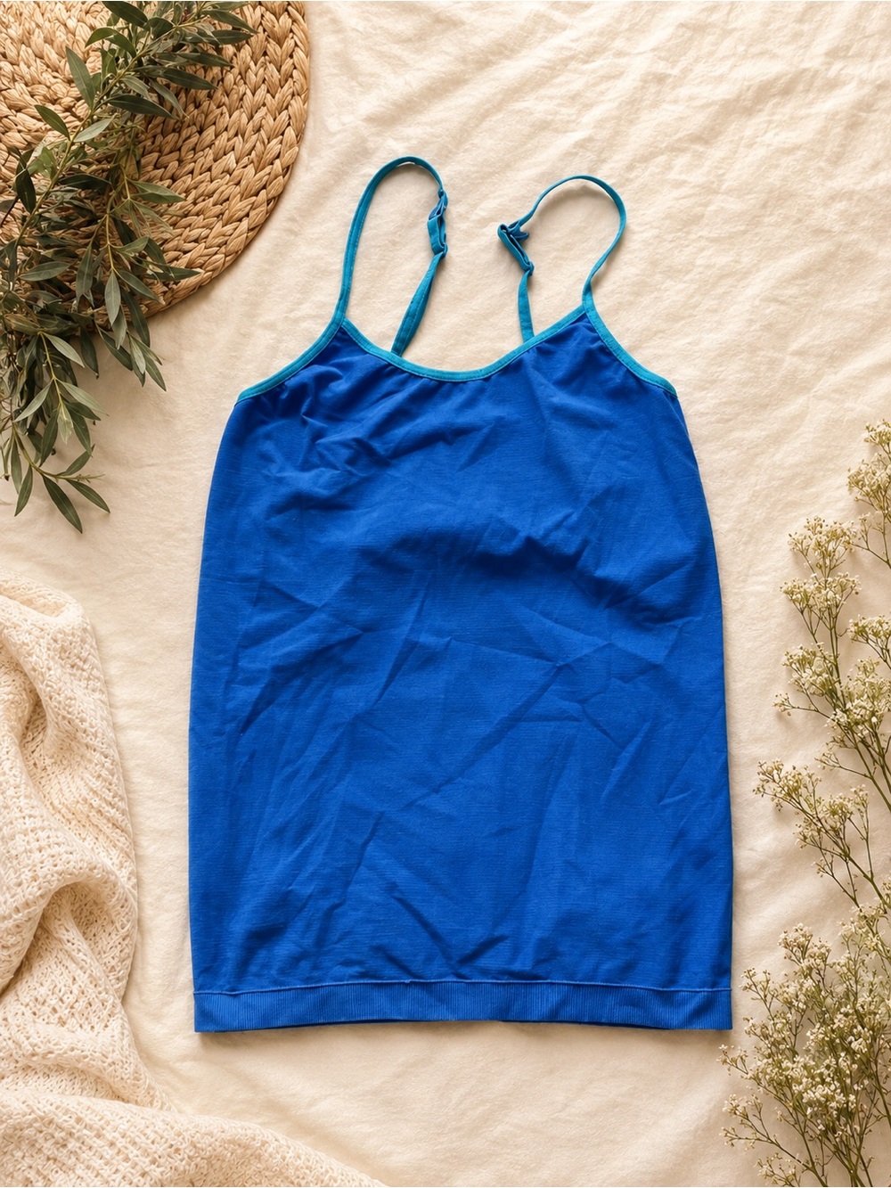 Blue Camisole Tank Top 659